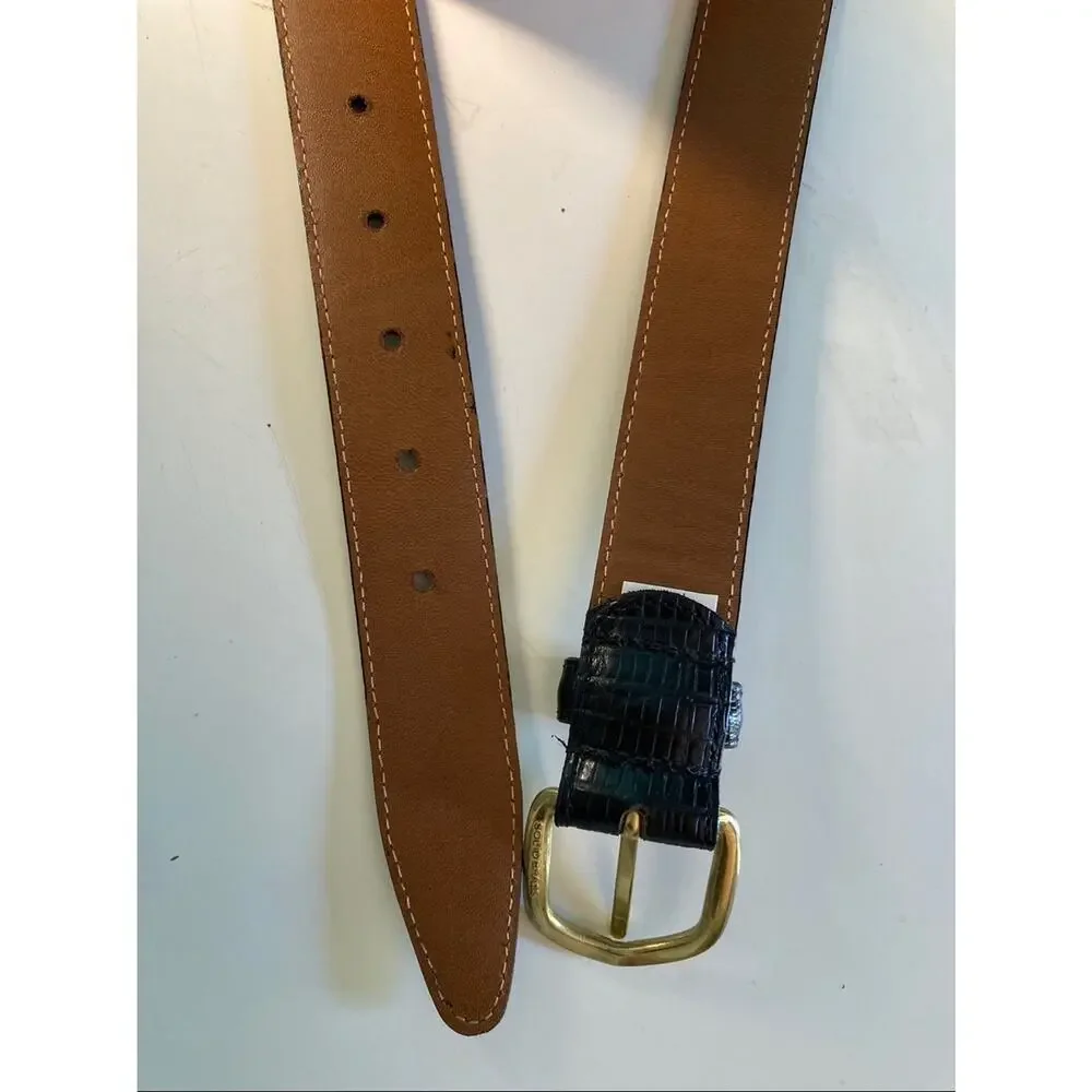 Coach Classic Leather Belt Mens Size 30 Vintage 90’s Italian Calfskin USA Made